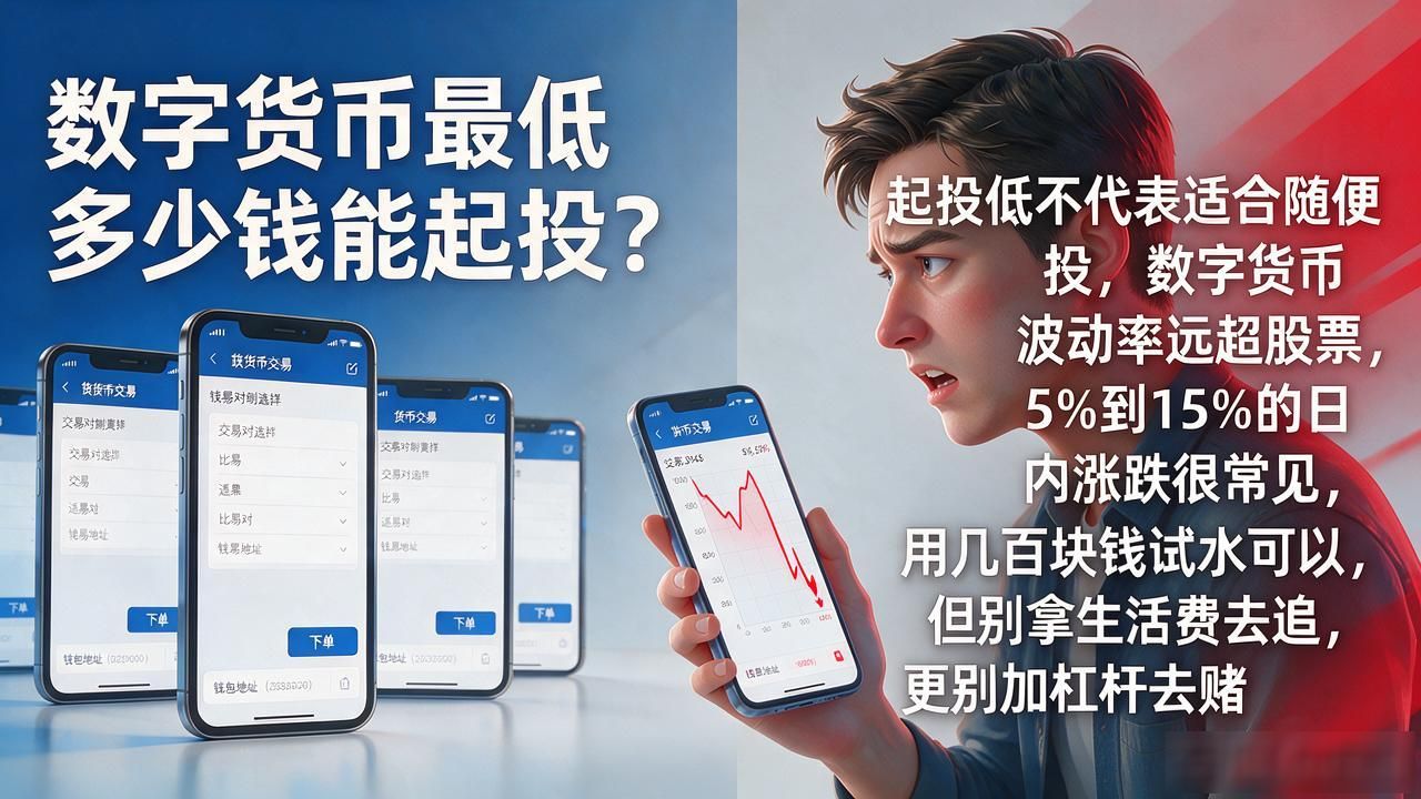 数字货币最低起投金额是多少_数字货币多少钱起投_新手买比特币最少要多少钱