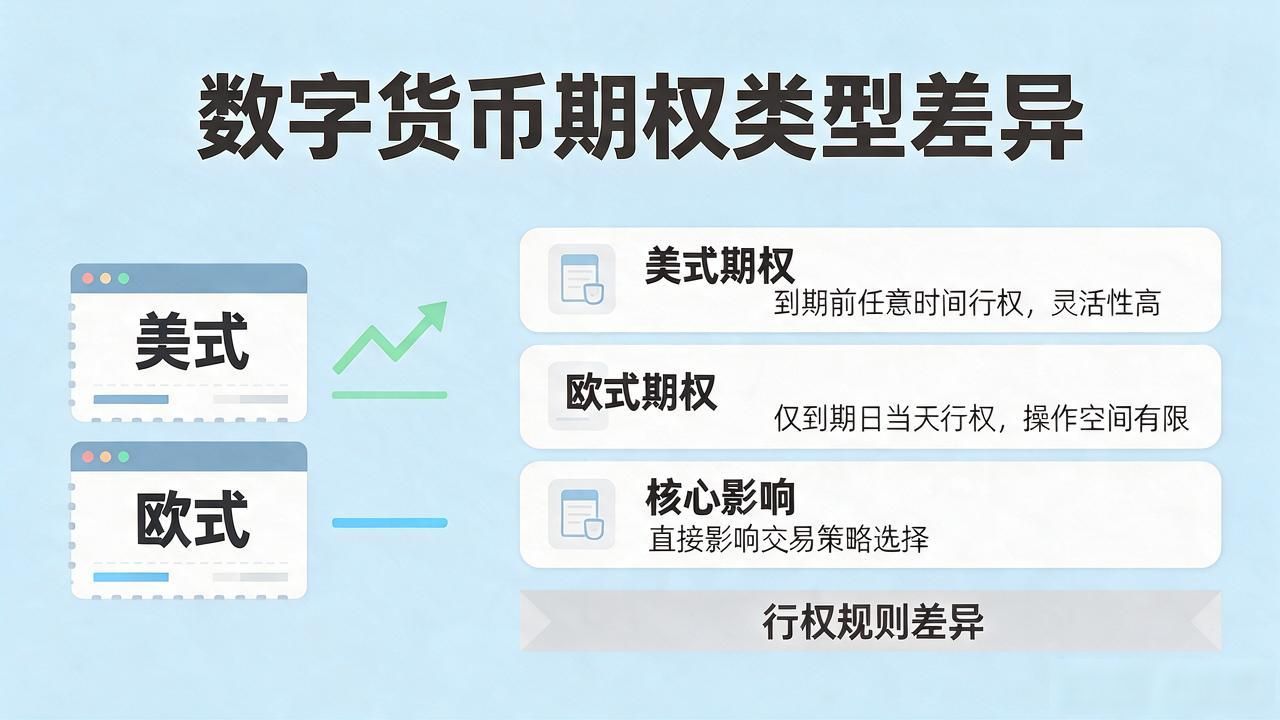 数字货币期权类型特点及适用场景_数字化货币期权有哪些_看涨期权看跌期权交易规则