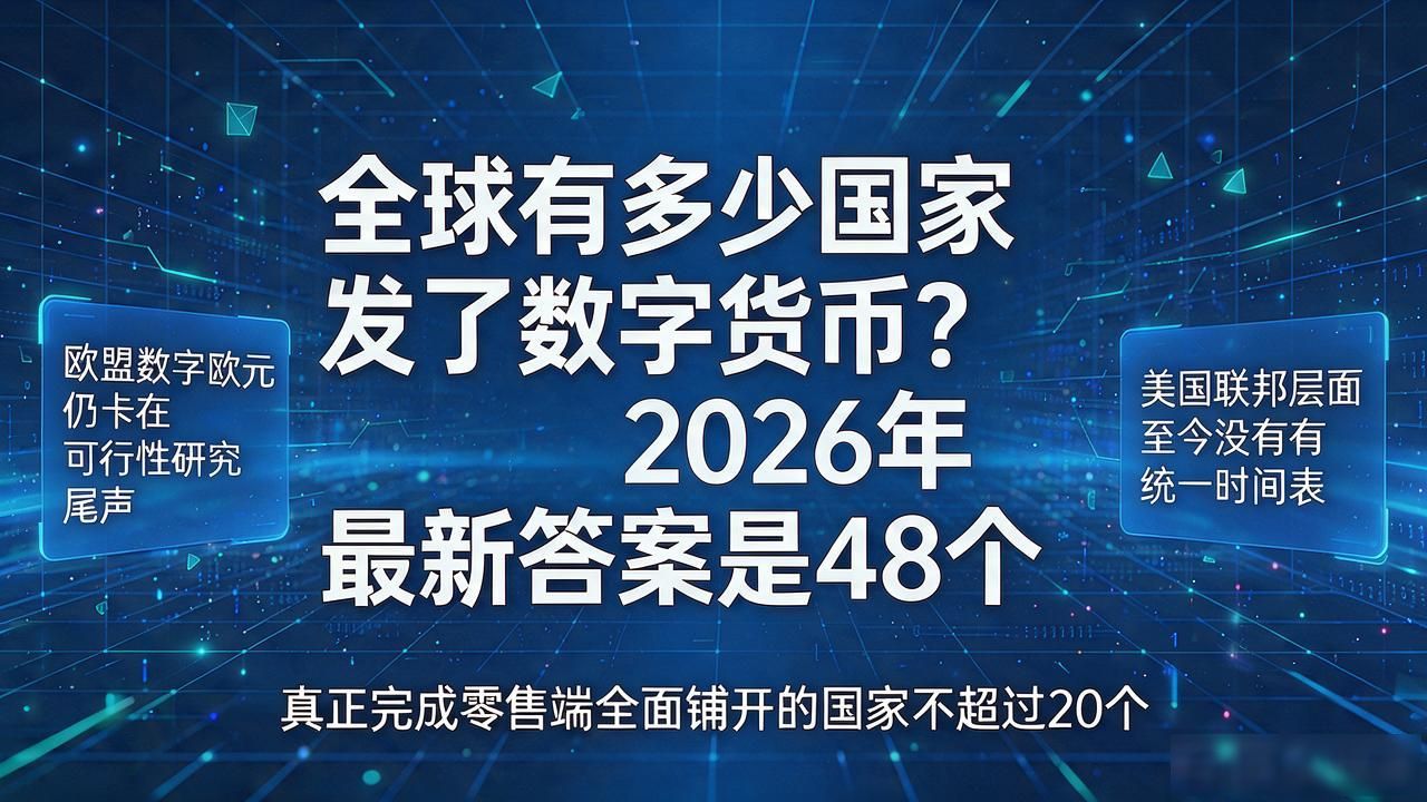 数字货币有多少个国家_2026年全球央行数字货币CBDC试点进展_数字人民币与比特币区别