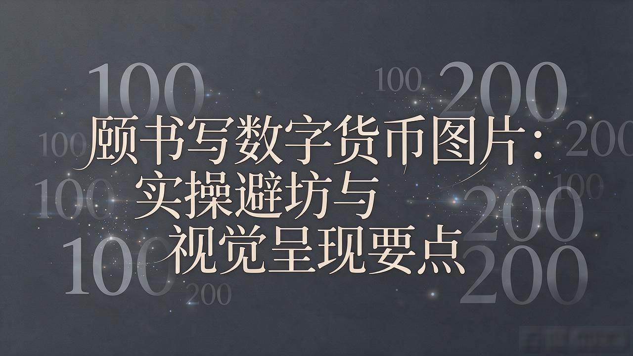 数字货币设计_颐书写数字货币图片_颐书字体应用