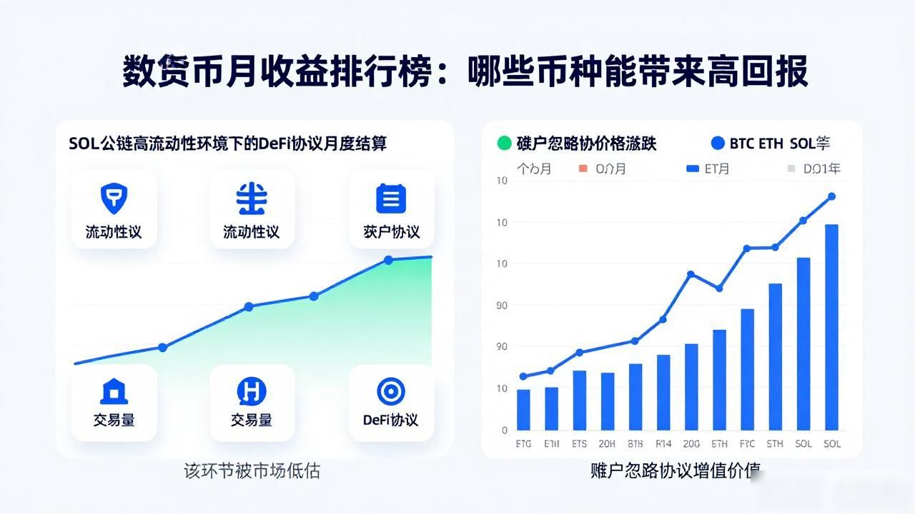 数字货币月收益排行榜_稳定币套利Layer2代币月度表现 以太坊流动性挖矿真实月收益判断 SOL DeFi协议月度结算收益低估