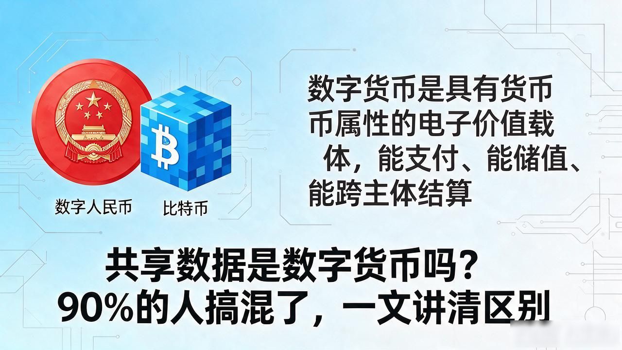 共享数据是数字货币吗_数据流通是否属于数字货币_共享数据与数字货币的区别