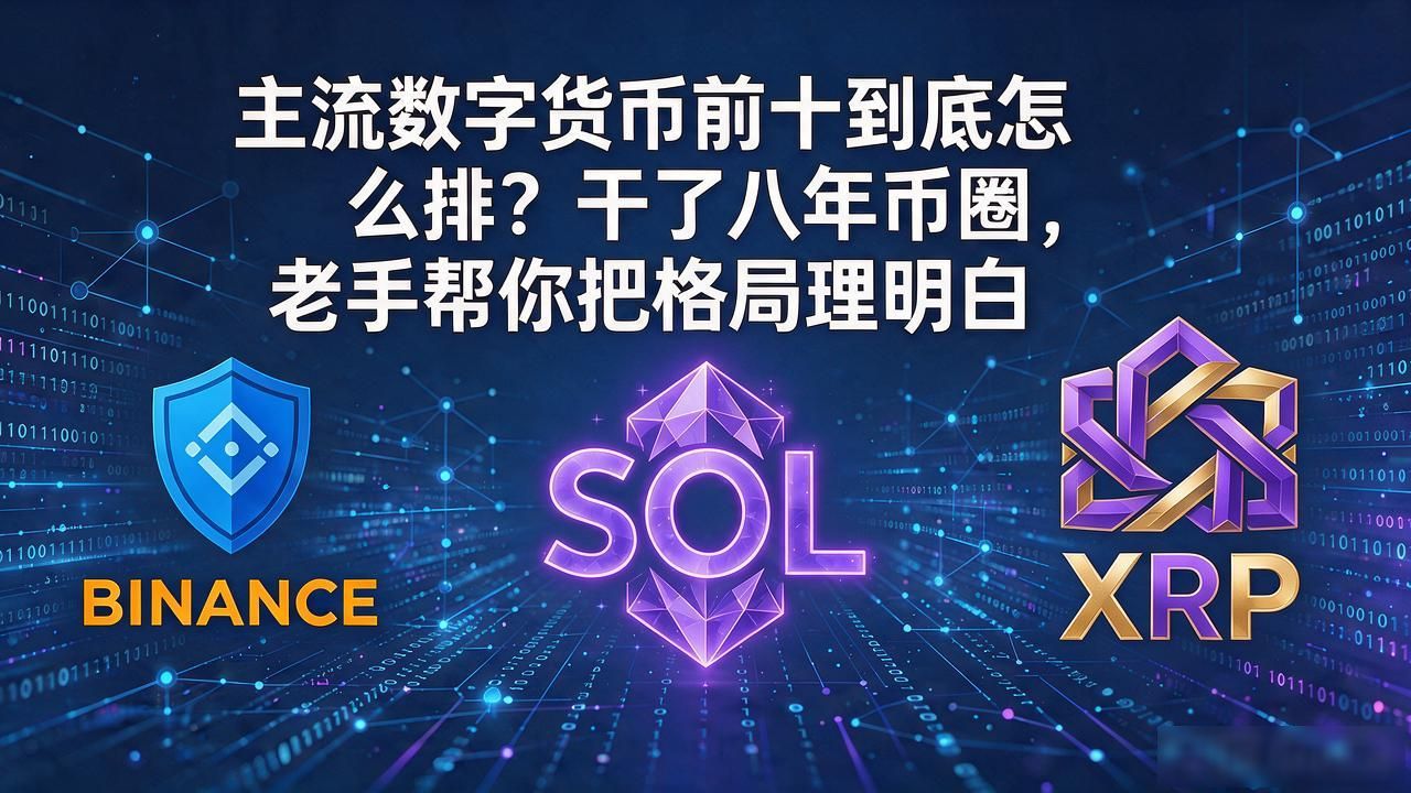 数字货币长期投资哪些项目能站住前十_主流数字货币前十_比特币以太坊BNB SOL生态对比分析