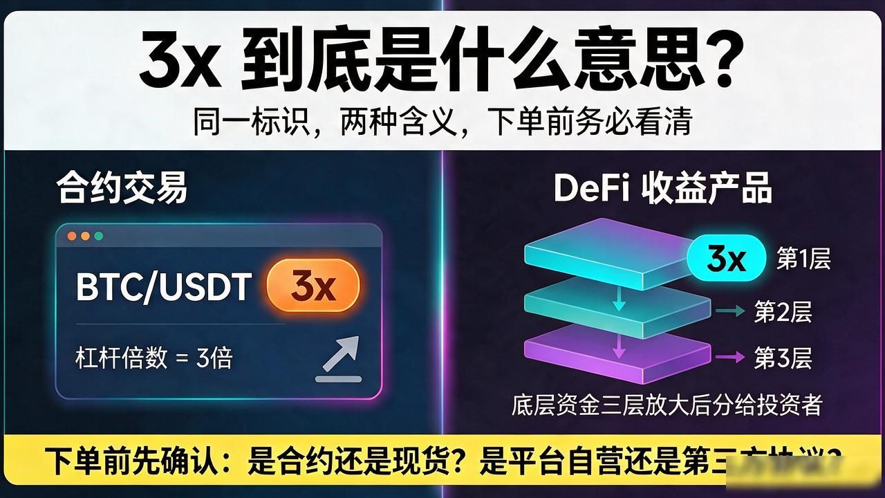数字货币后面的3x是什么意思_数字货币3x标识_3x杠杆