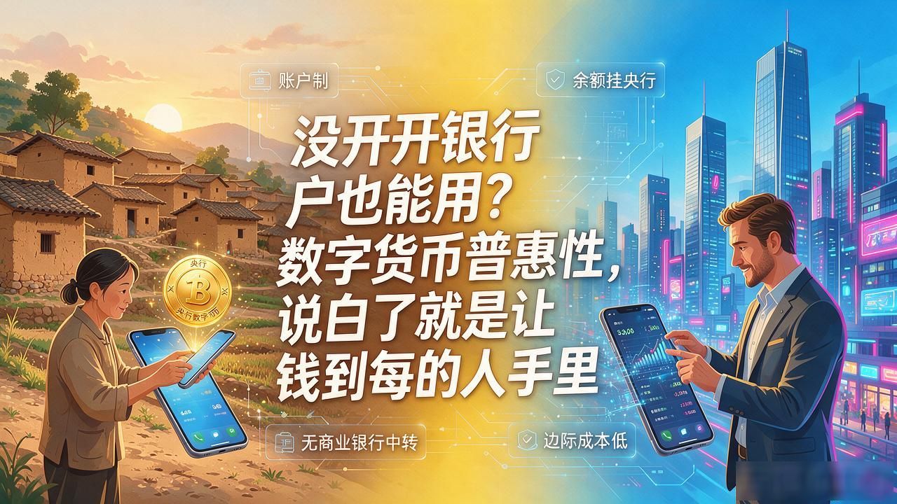 数字货币普惠性_数字货币普惠性_央行数字货币账户制