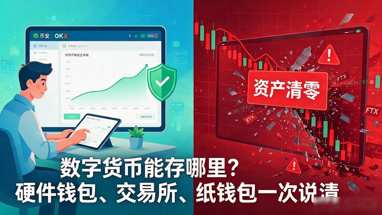 数字货币存储方式对比_硬件钱包与软件钱包安全性分析_数字货币能存储在哪里