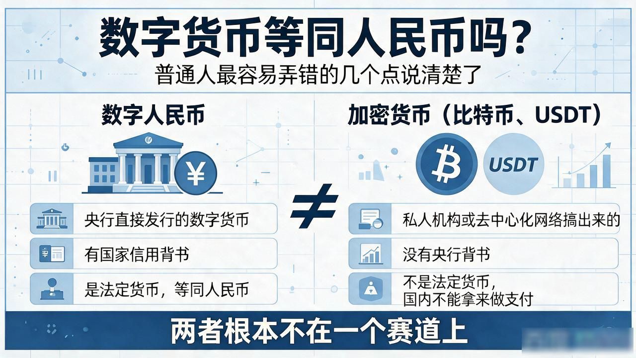 数字人民币和比特币的区别_数字人民币是法定货币吗_数字货币等同人民币吗