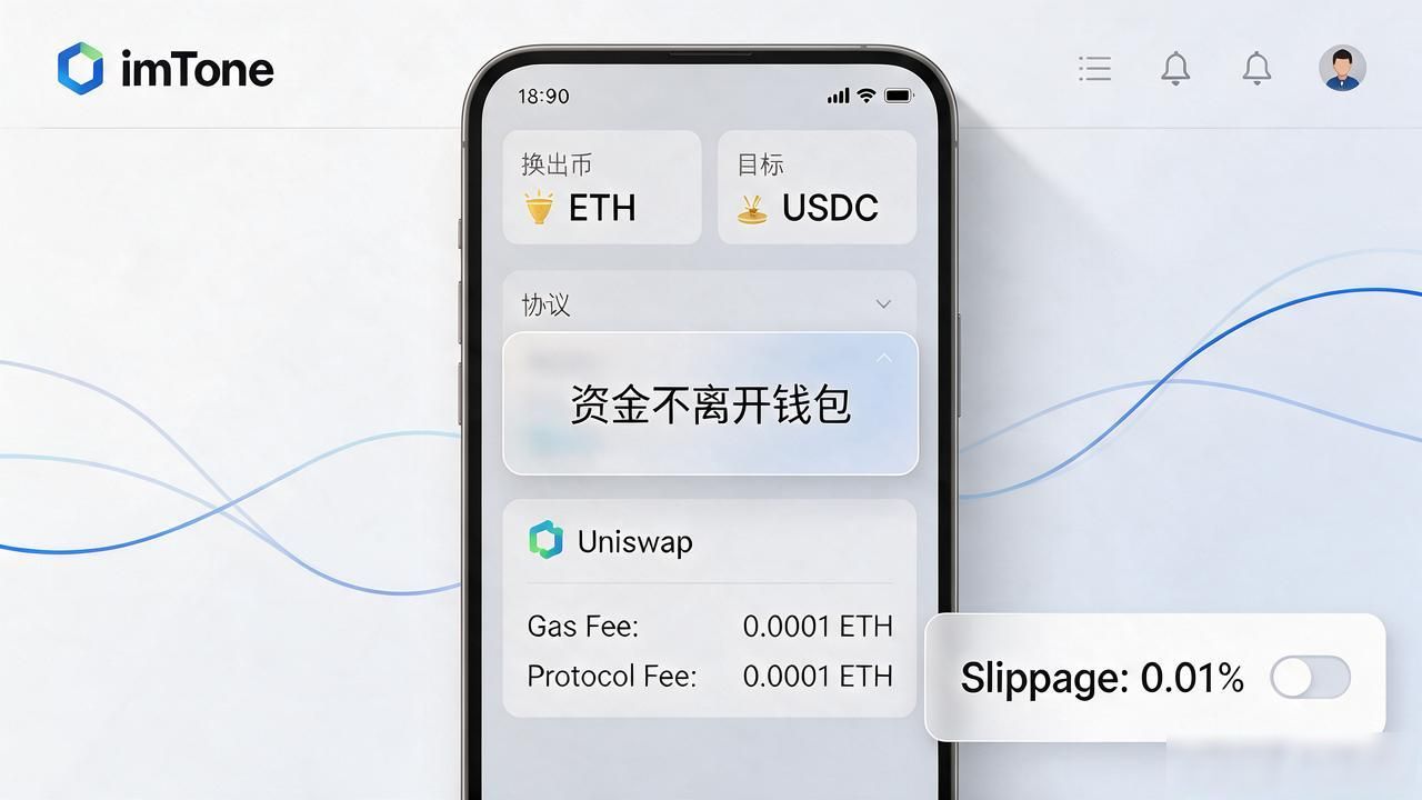 imToken如何连接去中心化交易所交易_imtoken能买卖交易吗_imToken多链钱包内置SWAP换币功能详解